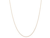 14K Rose Pink Gold 18 inch .50mm Cable Rope Chain